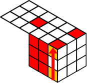 １面の揃え方 手順２（ルービックキューブ）